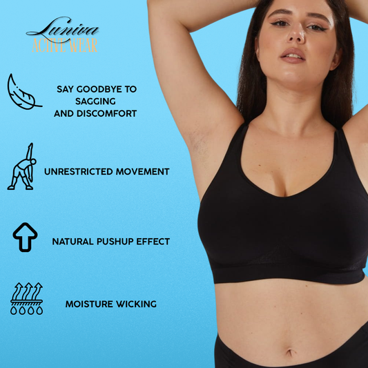 AuraFeel Comfort Fit Stretch Non-Padded Bra Luniva