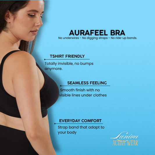 AuraFeel Comfort Fit Stretch Non-Padded Bra Luniva